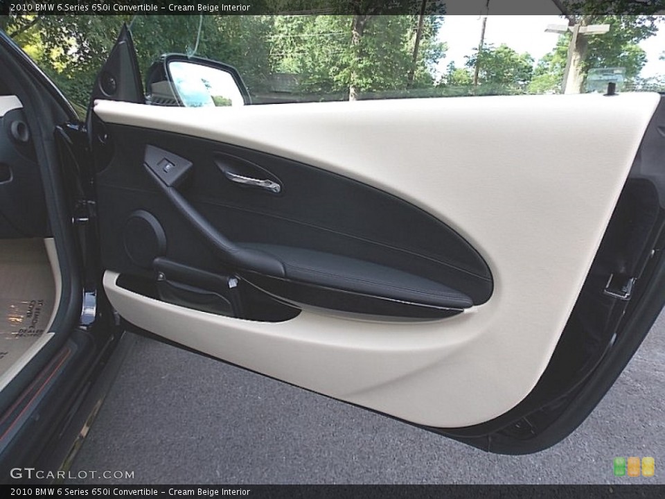Cream Beige Interior Door Panel for the 2010 BMW 6 Series 650i Convertible #105714043