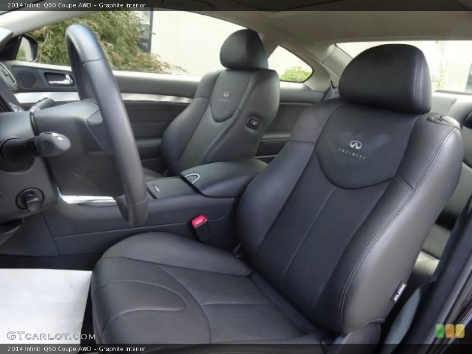 Graphite Interior Front Seat for the 2014 Infiniti Q60 Coupe AWD #105718169