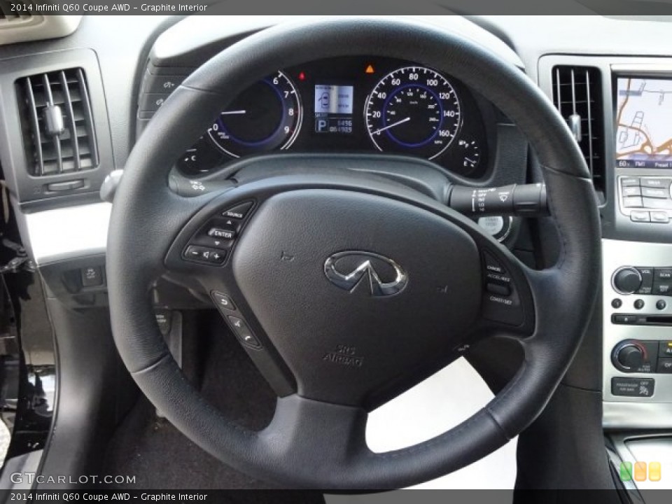 Graphite Interior Steering Wheel for the 2014 Infiniti Q60 Coupe AWD #105718342
