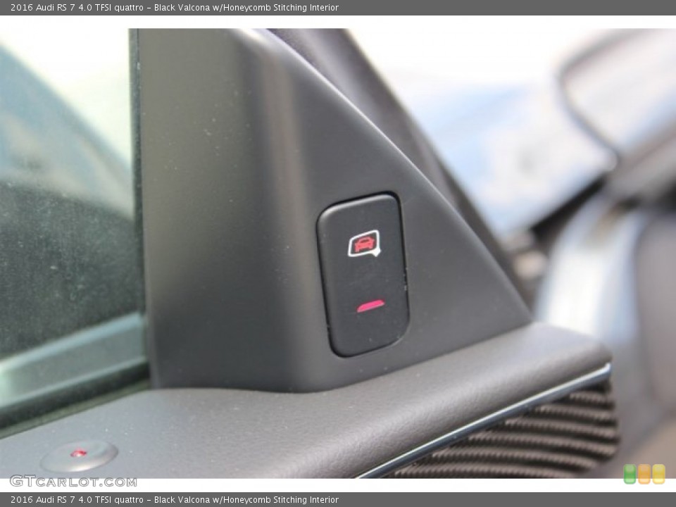 Black Valcona w/Honeycomb Stitching Interior Controls for the 2016 Audi RS 7 4.0 TFSI quattro #105728918