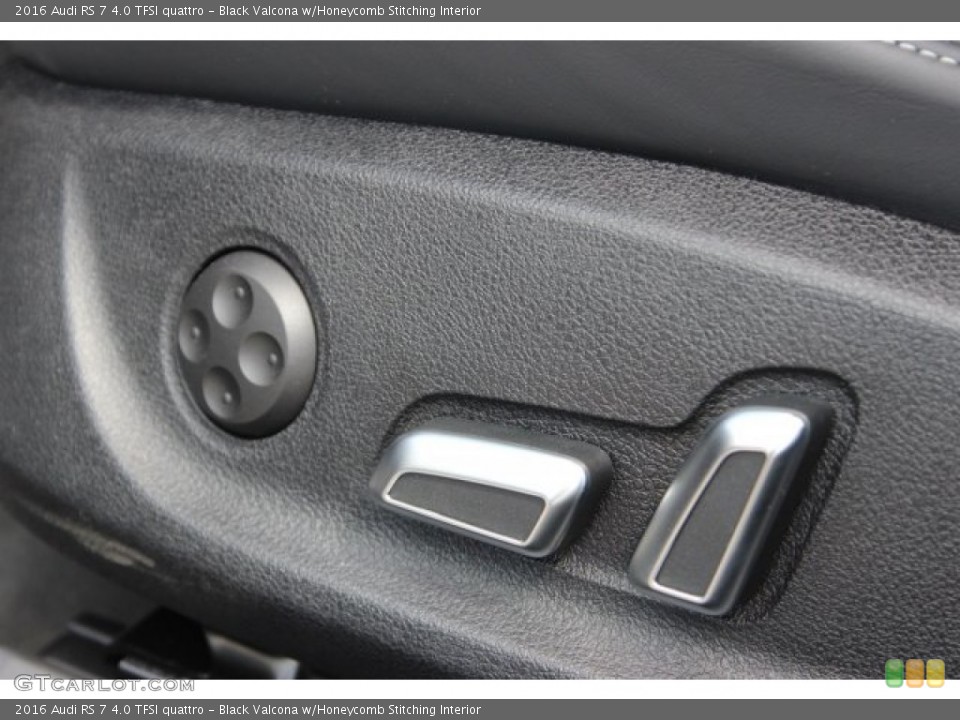 Black Valcona w/Honeycomb Stitching Interior Controls for the 2016 Audi RS 7 4.0 TFSI quattro #105729059