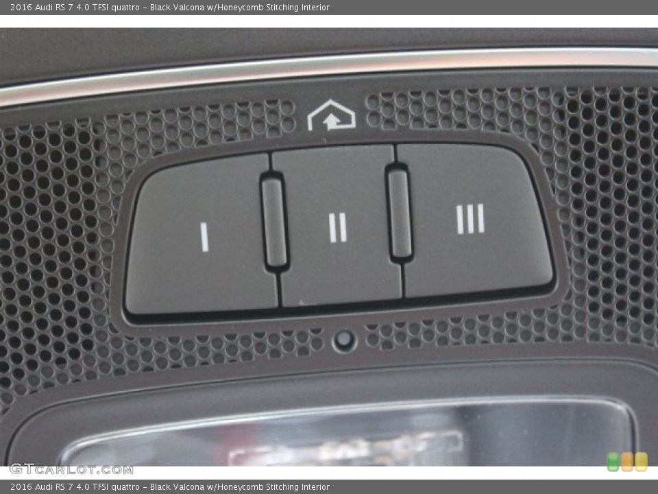 Black Valcona w/Honeycomb Stitching Interior Controls for the 2016 Audi RS 7 4.0 TFSI quattro #105729404