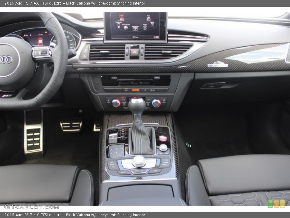 Black Valcona w/Honeycomb Stitching Interior Dashboard for the 2016 Audi RS 7 4.0 TFSI quattro #105729722