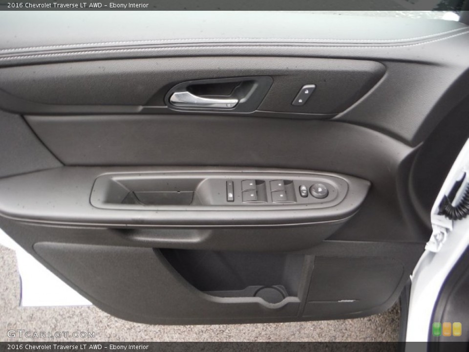 Ebony Interior Door Panel for the 2016 Chevrolet Traverse LT AWD #105735689