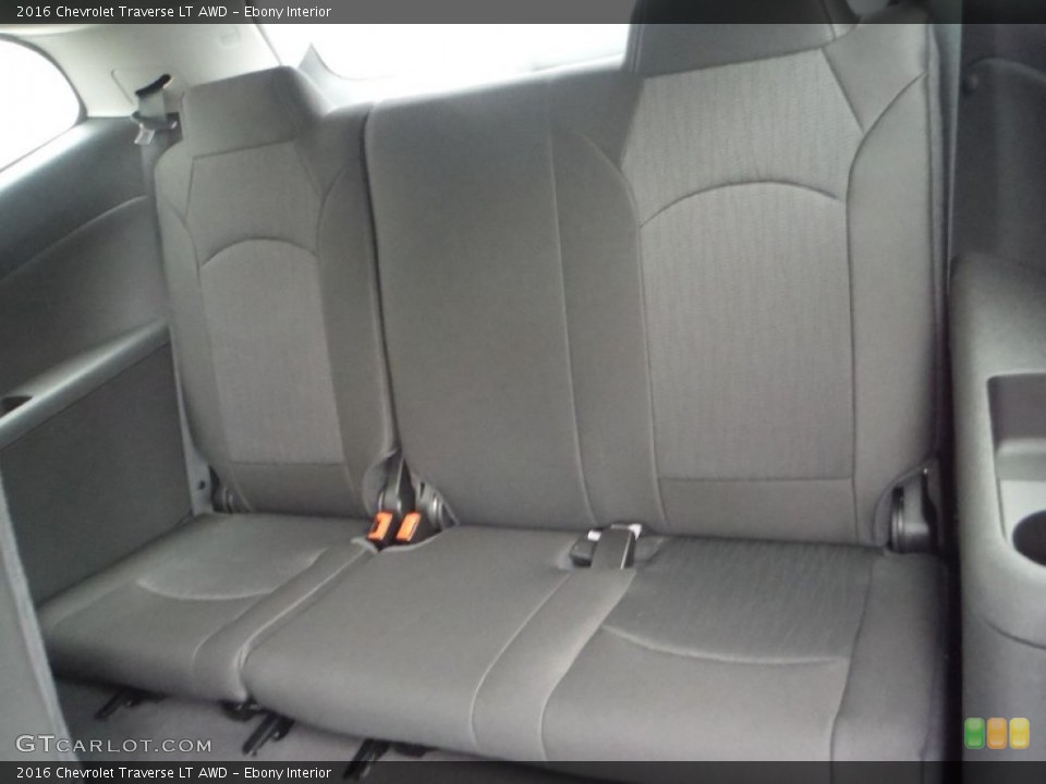 Ebony Interior Rear Seat for the 2016 Chevrolet Traverse LT AWD #105735908
