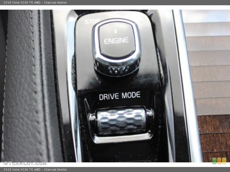 Charcoal Interior Controls for the 2016 Volvo XC90 T6 AWD #105737501