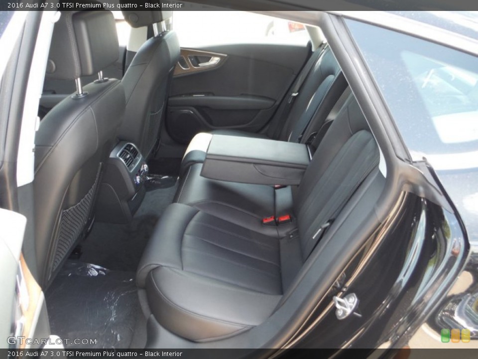 Black Interior Rear Seat for the 2016 Audi A7 3.0 TFSI Premium Plus quattro #105743858