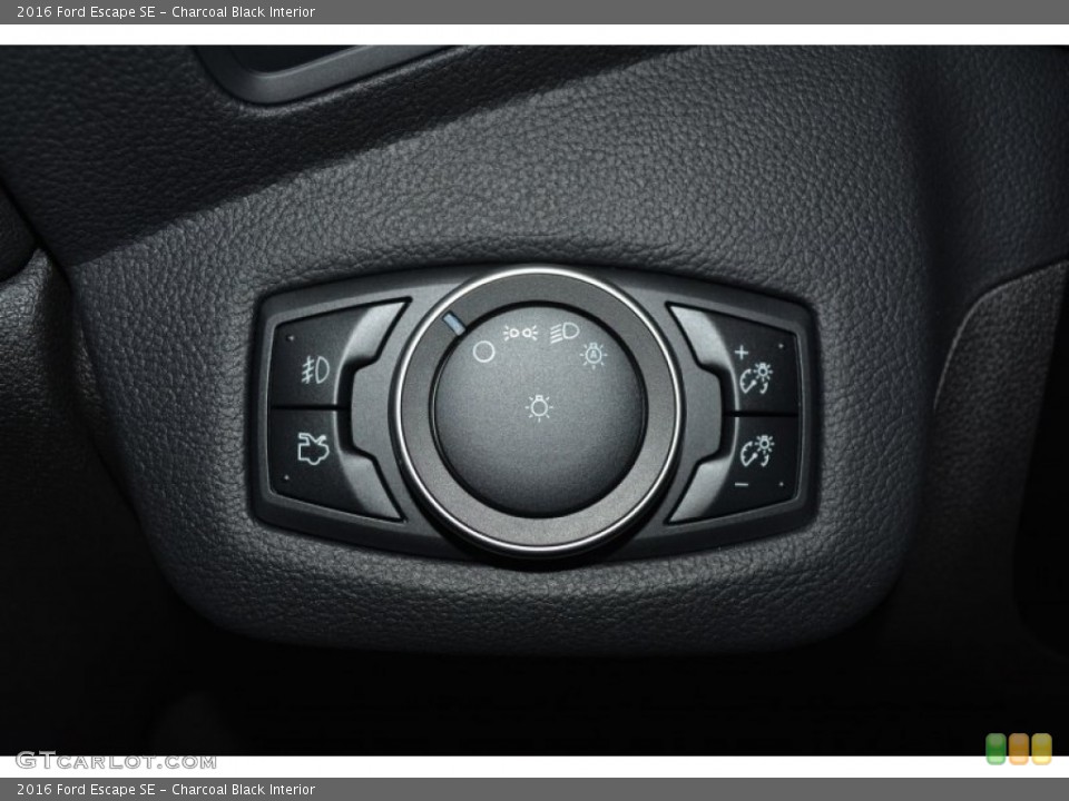 Charcoal Black Interior Controls for the 2016 Ford Escape SE #105745301