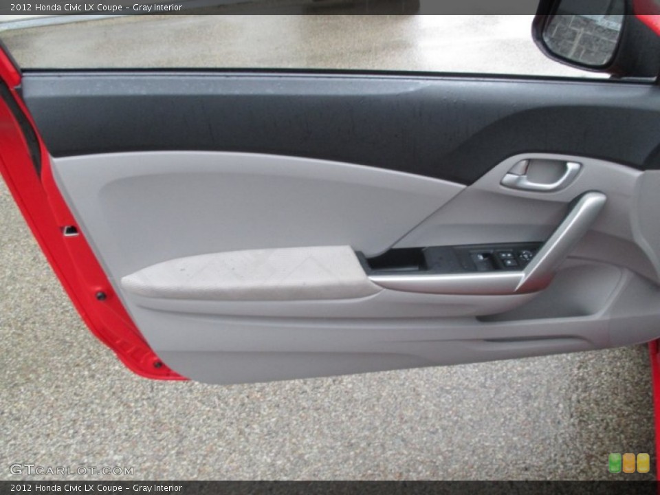 Gray Interior Door Panel for the 2012 Honda Civic LX Coupe #105748177