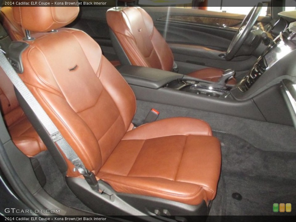 Kona Brown/Jet Black Interior Front Seat for the 2014 Cadillac ELR Coupe #105749486
