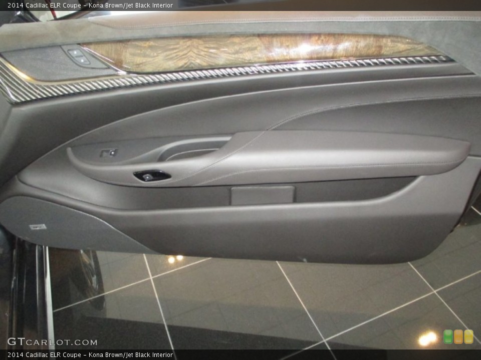 Kona Brown/Jet Black Interior Door Panel for the 2014 Cadillac ELR Coupe #105749576