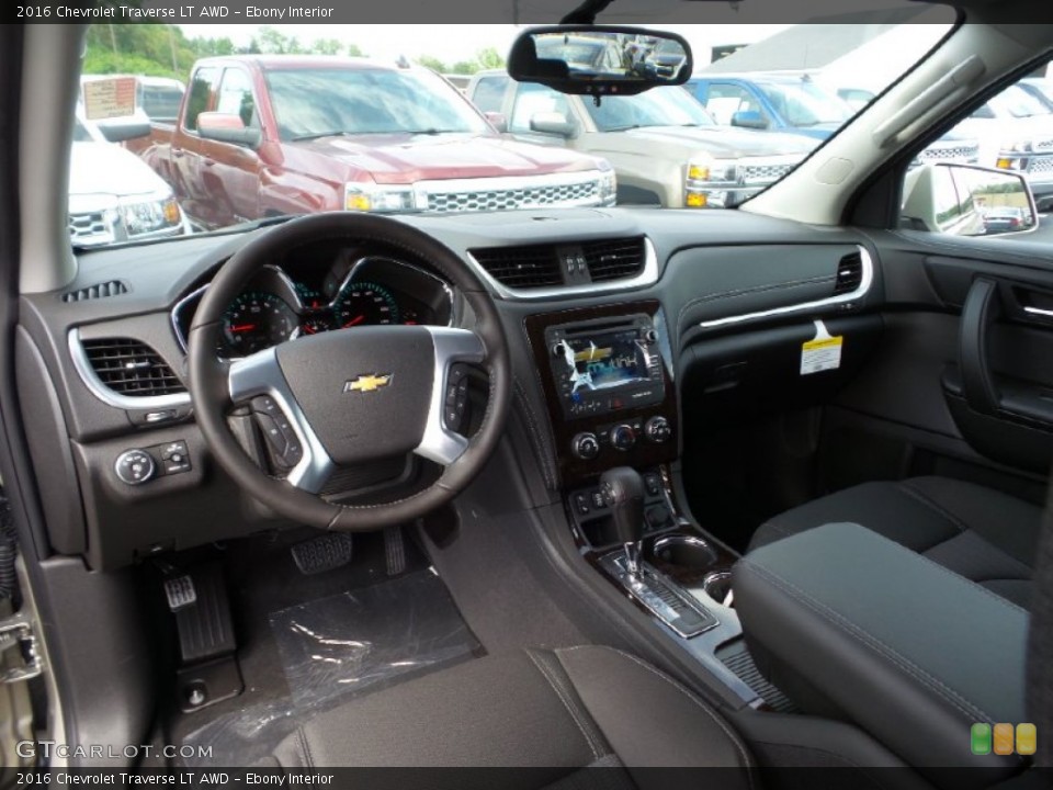 Ebony Interior Prime Interior for the 2016 Chevrolet Traverse LT AWD #105750983