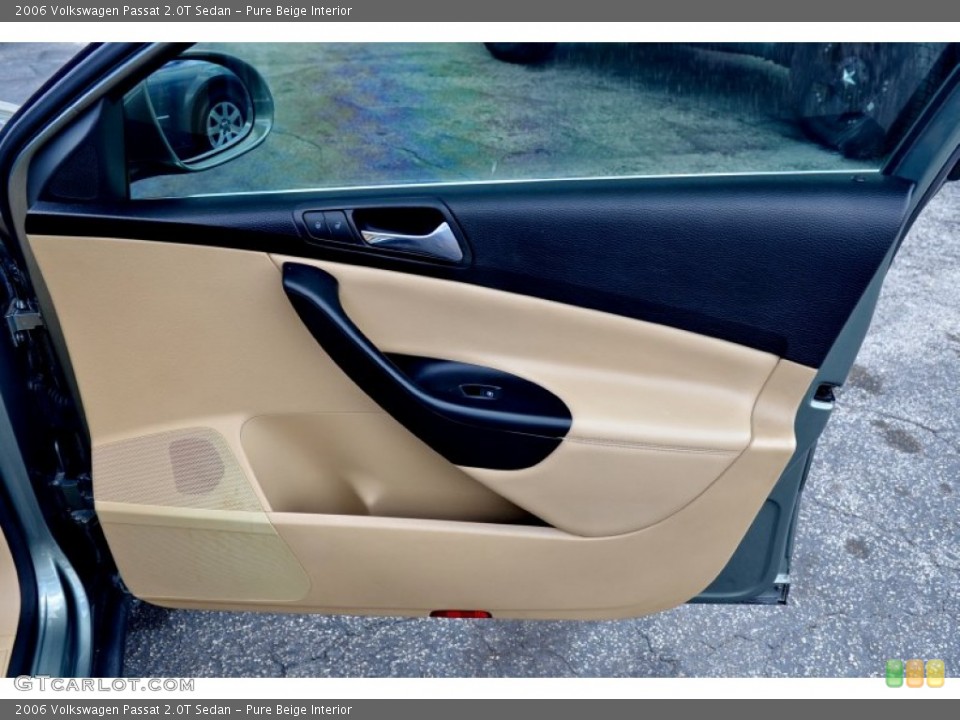 Pure Beige Interior Door Panel for the 2006 Volkswagen Passat 2.0T Sedan #105754802