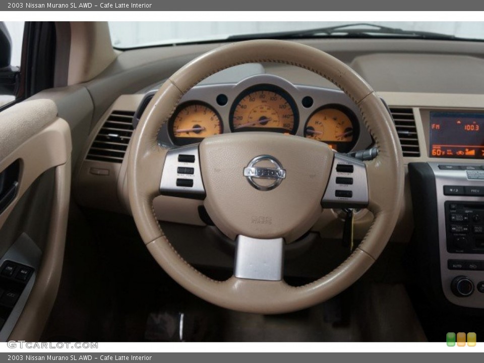 Cafe Latte Interior Steering Wheel for the 2003 Nissan Murano SL AWD #105760403