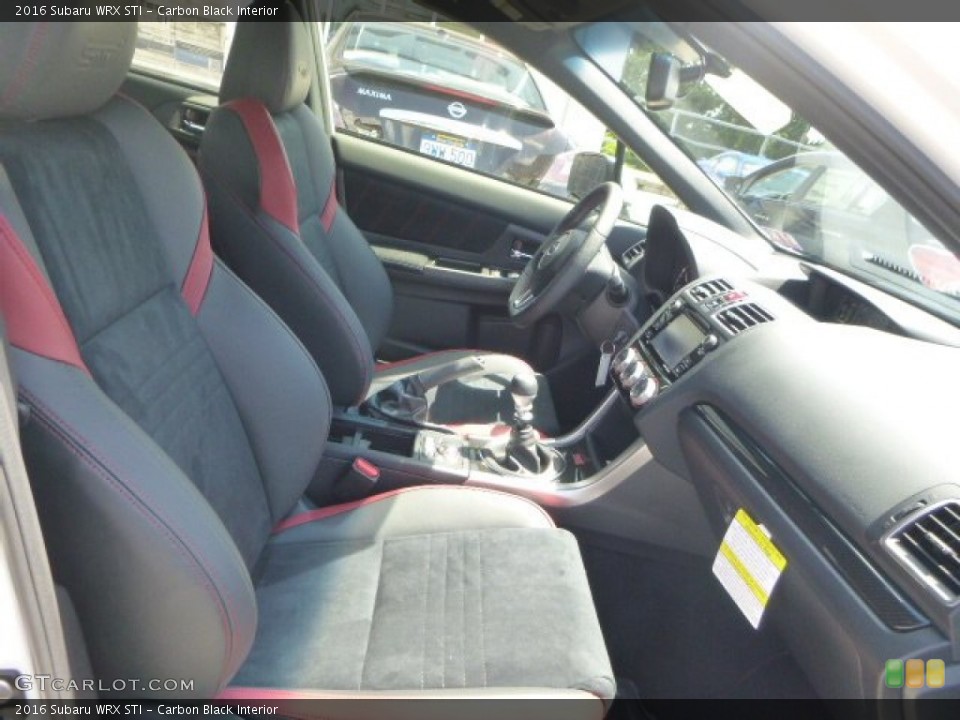 Carbon Black Interior Photo for the 2016 Subaru WRX STI #105768545