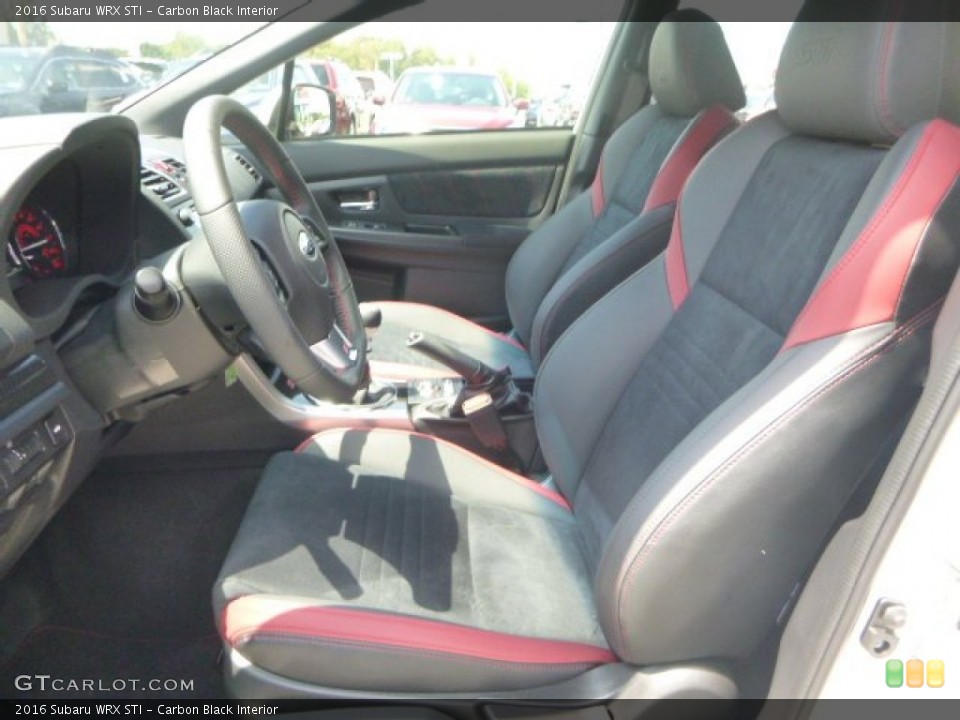 Carbon Black Interior Front Seat for the 2016 Subaru WRX STI #105768563