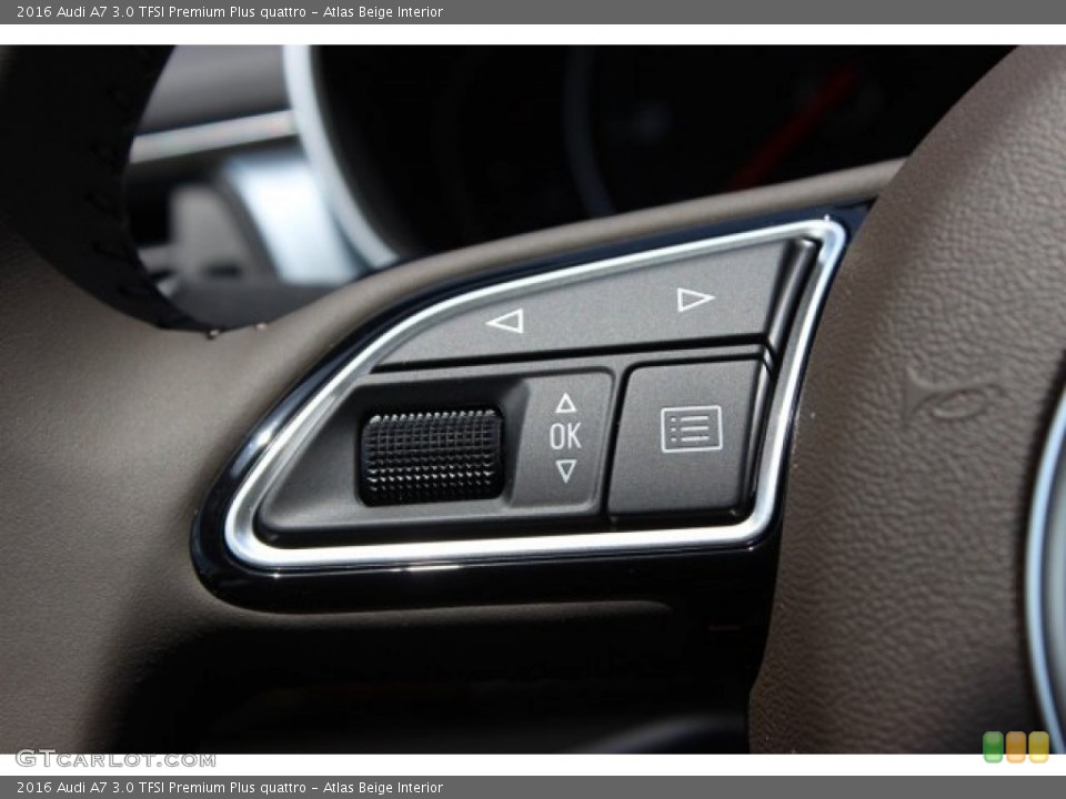 Atlas Beige Interior Controls for the 2016 Audi A7 3.0 TFSI Premium Plus quattro #105772862