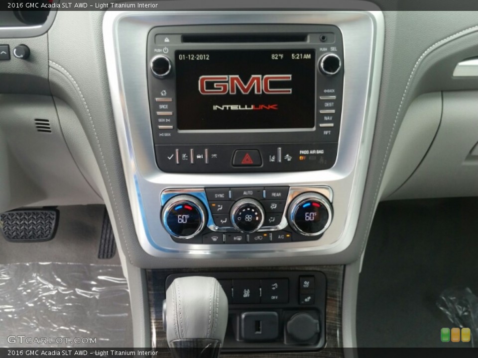 Light Titanium Interior Controls for the 2016 GMC Acadia SLT AWD #105773012