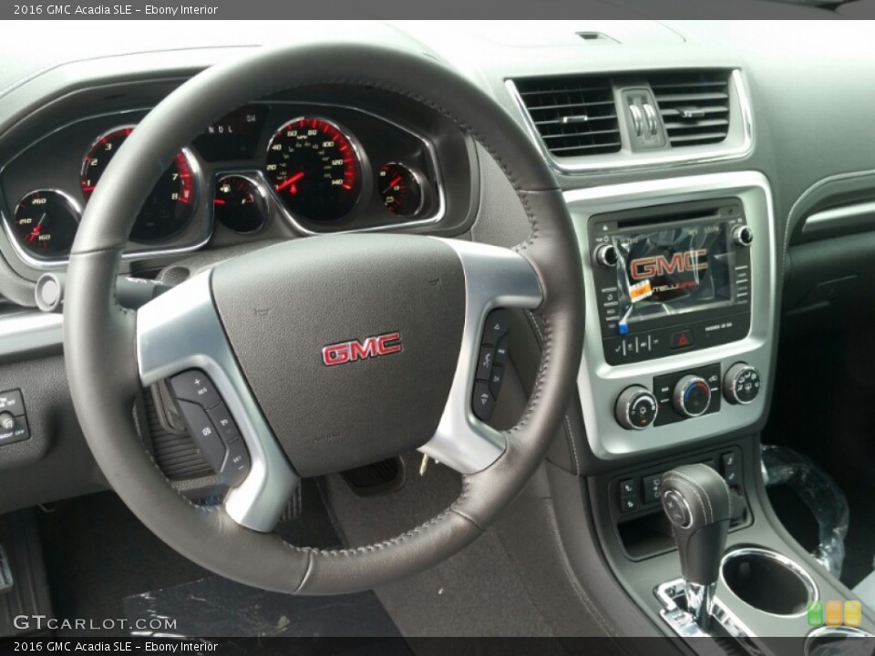 Ebony Interior Steering Wheel for the 2016 GMC Acadia SLE #105773234