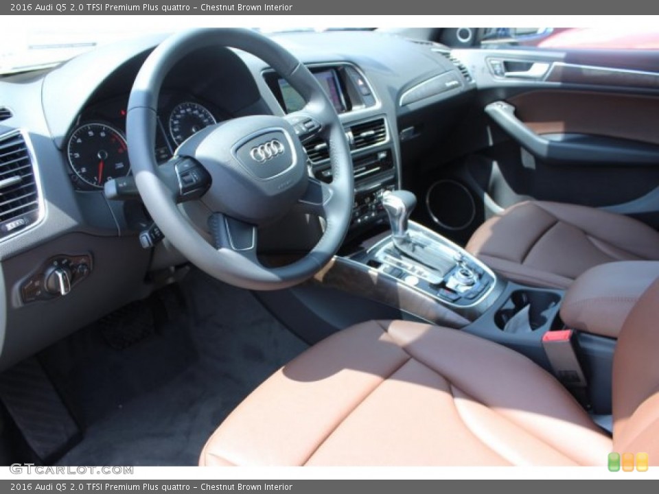 Chestnut Brown Interior Photo for the 2016 Audi Q5 2.0 TFSI Premium Plus quattro #105774128