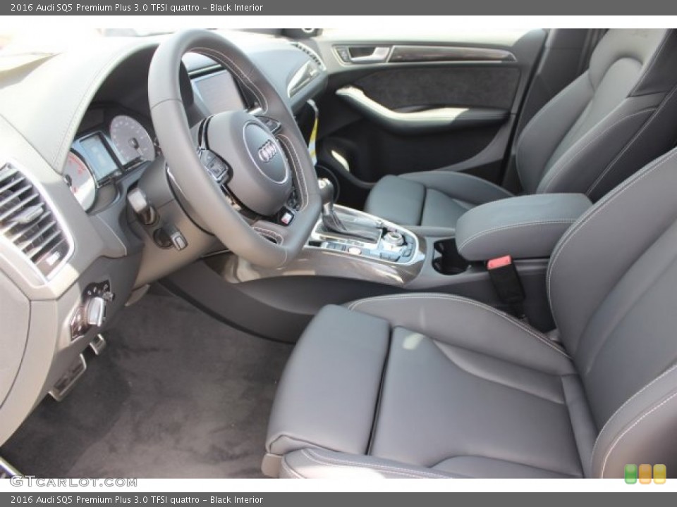 Black Interior Front Seat for the 2016 Audi SQ5 Premium Plus 3.0 TFSI quattro #105776098