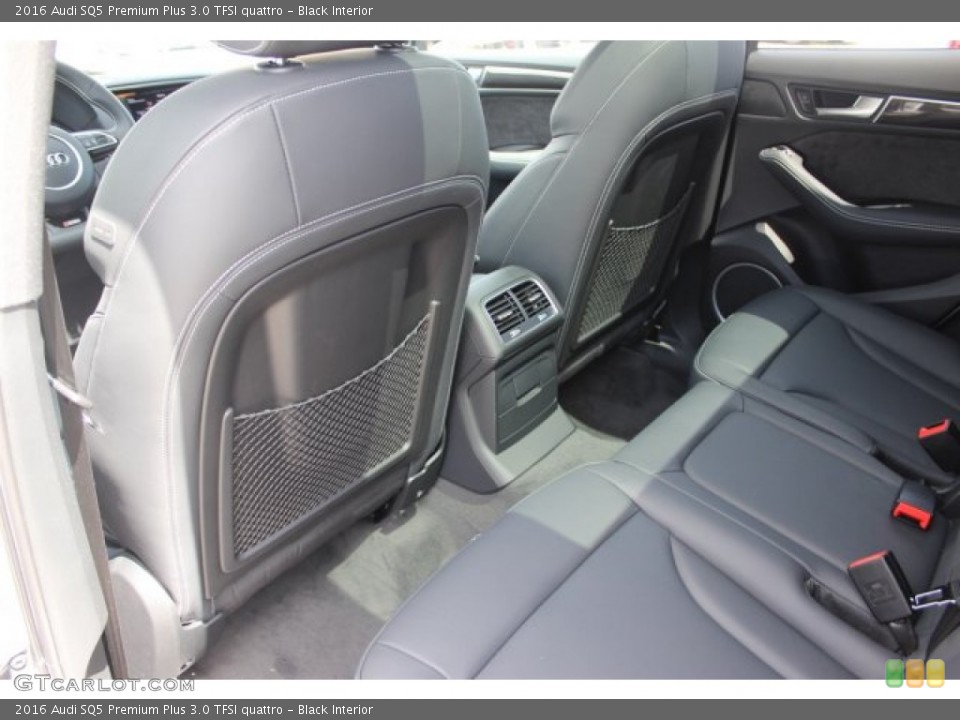 Black Interior Rear Seat for the 2016 Audi SQ5 Premium Plus 3.0 TFSI quattro #105776549