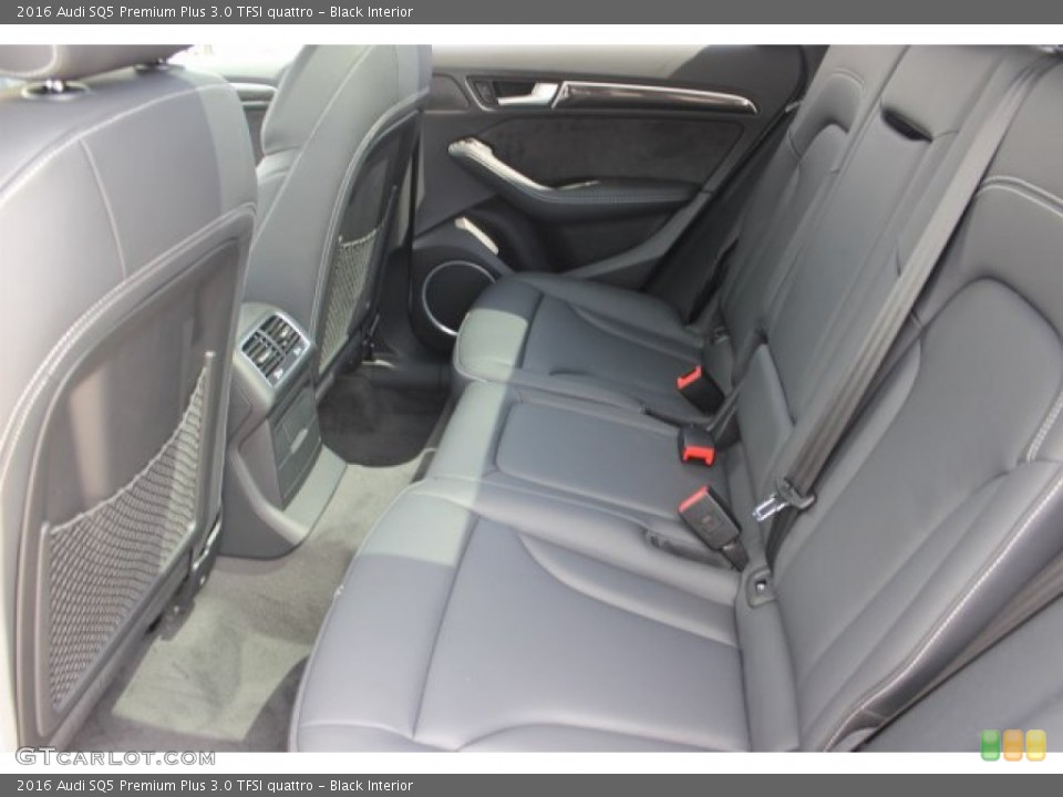 Black Interior Rear Seat for the 2016 Audi SQ5 Premium Plus 3.0 TFSI quattro #105776564