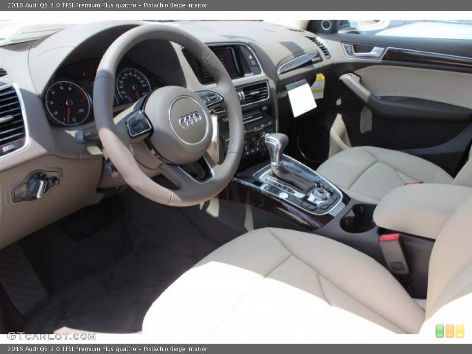 Pistachio Beige Interior Prime Interior for the 2016 Audi Q5 3.0 TFSI Premium Plus quattro #105776996