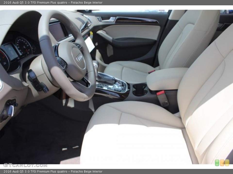 Pistachio Beige Interior Front Seat for the 2016 Audi Q5 3.0 TFSI Premium Plus quattro #105777005
