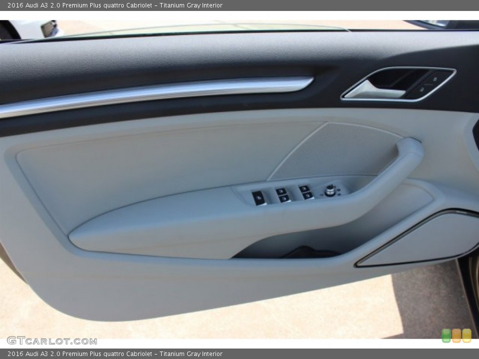 Titanium Gray Interior Door Panel for the 2016 Audi A3 2.0 Premium Plus quattro Cabriolet #105777590