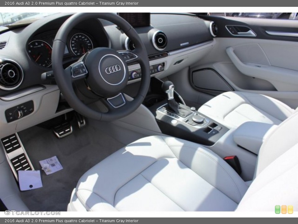Titanium Gray Interior Photo for the 2016 Audi A3 2.0 Premium Plus quattro Cabriolet #105777616