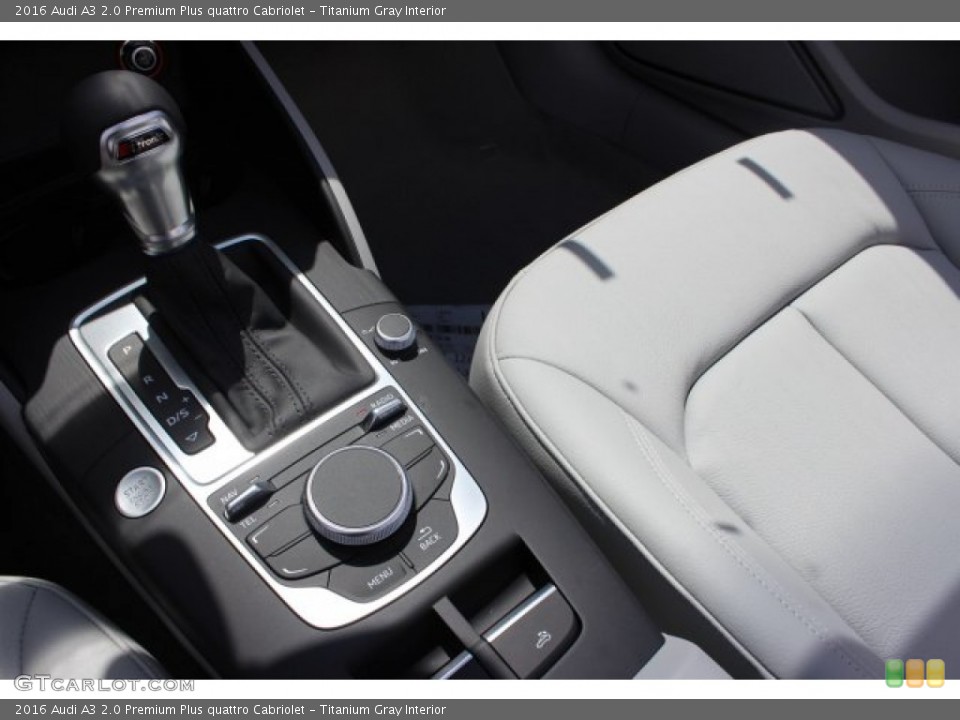 Titanium Gray Interior Controls for the 2016 Audi A3 2.0 Premium Plus quattro Cabriolet #105777659