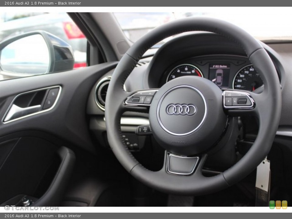 Black Interior Steering Wheel for the 2016 Audi A3 1.8 Premium #105778254
