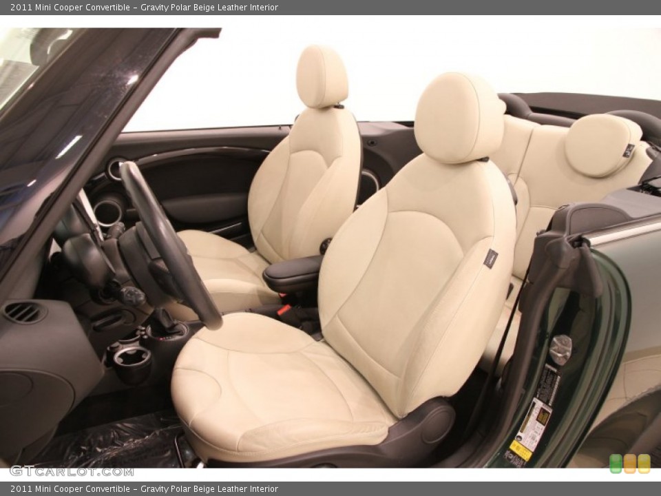 Gravity Polar Beige Leather Interior Photo for the 2011 Mini Cooper Convertible #105788946