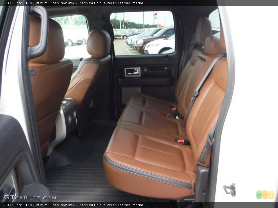 Platinum Unique Pecan Leather Interior Rear Seat for the 2013 Ford F150 Platinum SuperCrew 4x4 #105797874