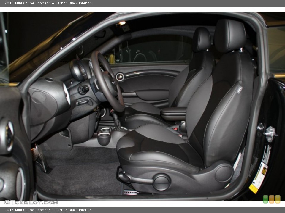 Carbon Black 2015 Mini Coupe Interiors