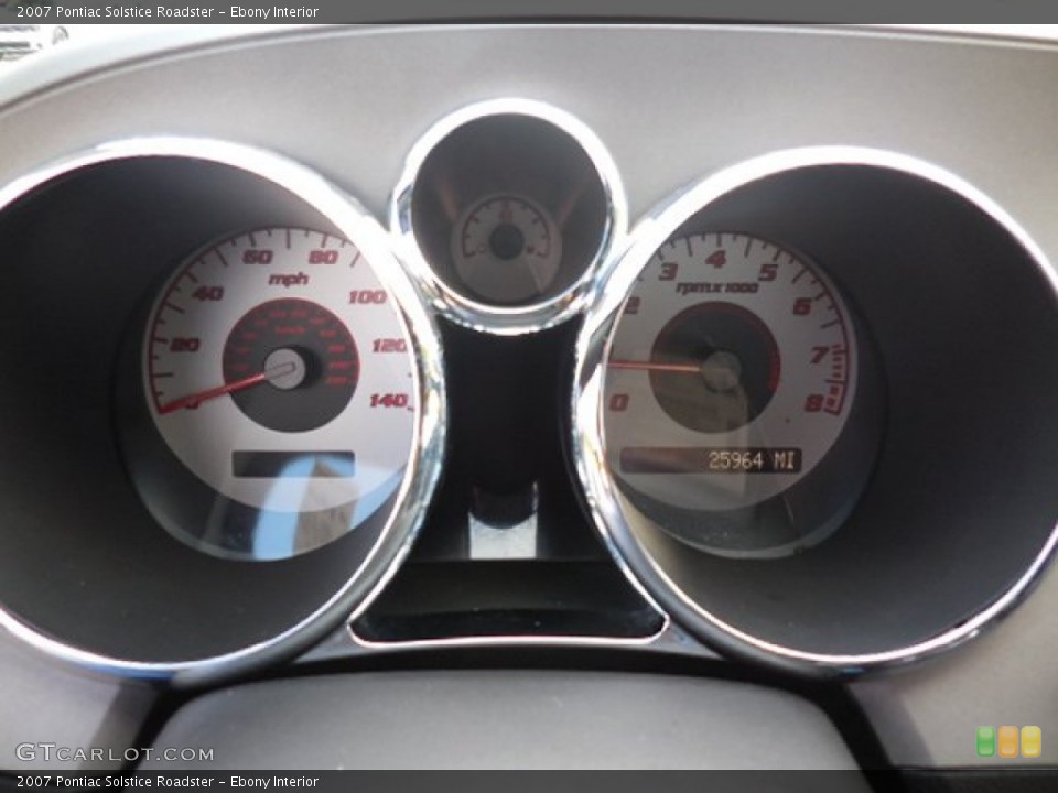 Ebony Interior Gauges for the 2007 Pontiac Solstice Roadster #105805758