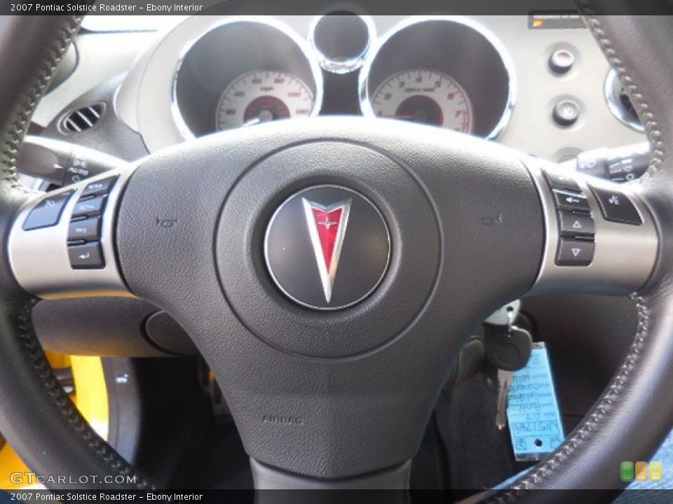 Ebony Interior Steering Wheel for the 2007 Pontiac Solstice Roadster #105805779
