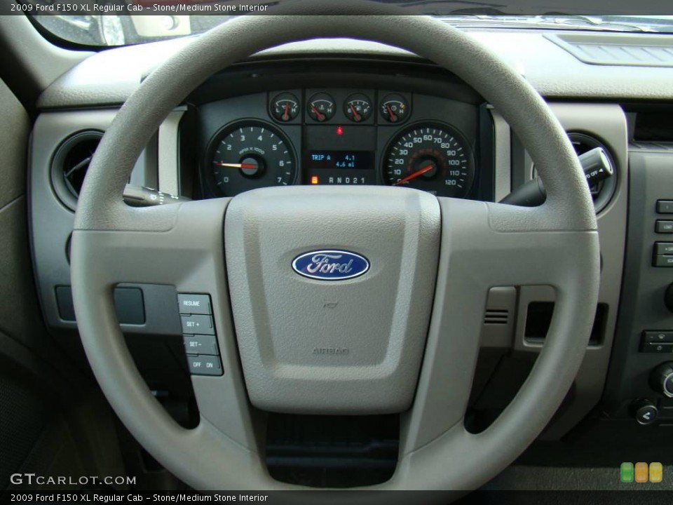 Stone/Medium Stone Interior Steering Wheel for the 2009 Ford F150 XL Regular Cab #10580833