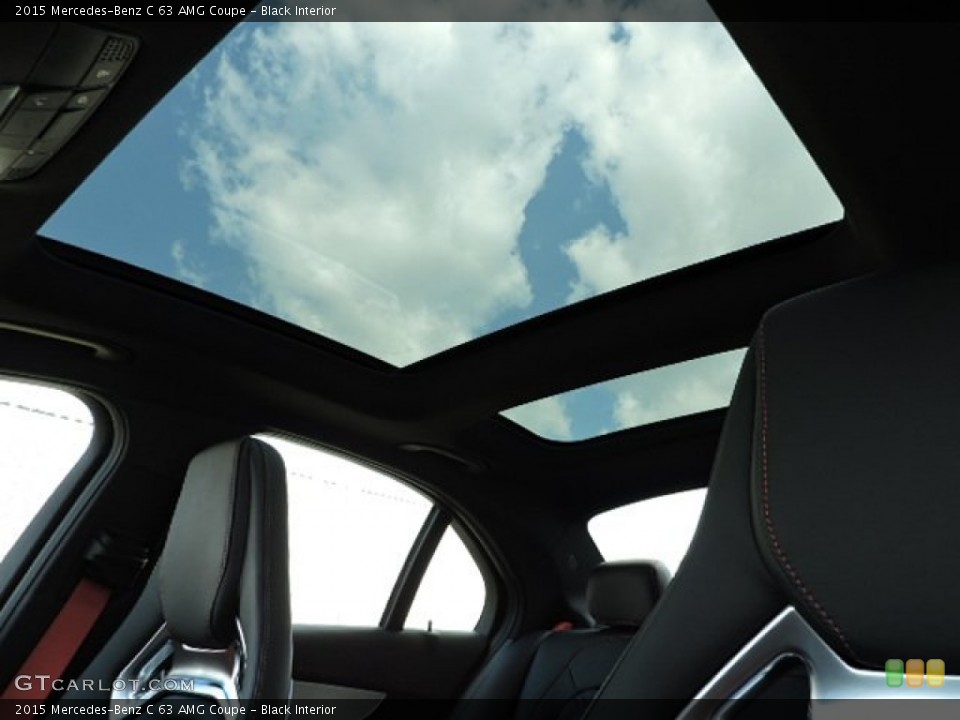 Black Interior Sunroof for the 2015 Mercedes-Benz C 63 AMG Coupe #105809058