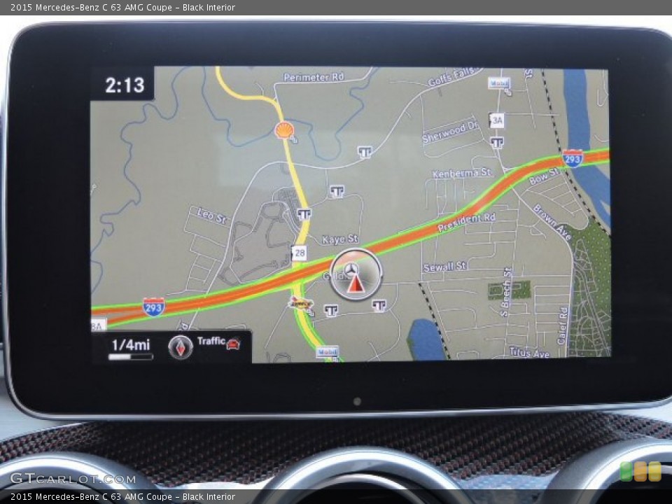 Black Interior Navigation for the 2015 Mercedes-Benz C 63 AMG Coupe #105809076