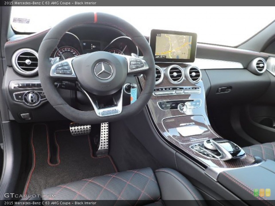 Black Interior Dashboard for the 2015 Mercedes-Benz C 63 AMG Coupe #105809092