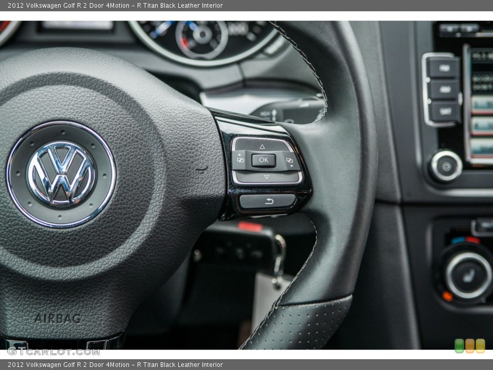 R Titan Black Leather Interior Controls for the 2012 Volkswagen Golf R 2 Door 4Motion #105816106
