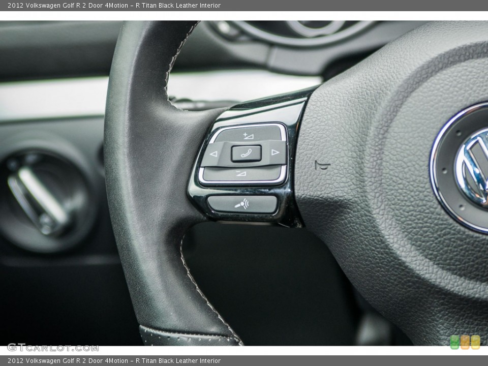 R Titan Black Leather Interior Controls for the 2012 Volkswagen Golf R 2 Door 4Motion #105816114