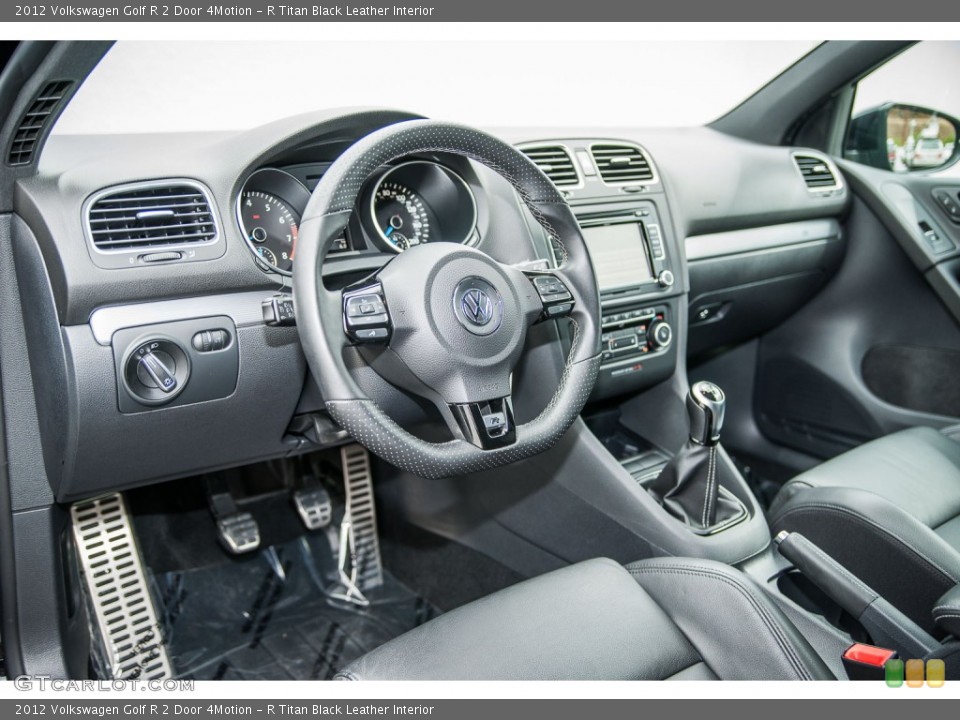 R Titan Black Leather Interior Dashboard for the 2012 Volkswagen Golf R 2 Door 4Motion #105816120