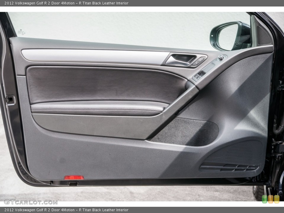 R Titan Black Leather Interior Door Panel for the 2012 Volkswagen Golf R 2 Door 4Motion #105816129