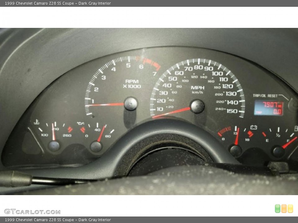 Dark Gray Interior Gauges for the 1999 Chevrolet Camaro Z28 SS Coupe #105817441
