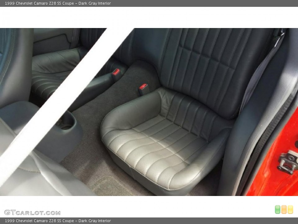 Dark Gray Interior Rear Seat for the 1999 Chevrolet Camaro Z28 SS Coupe #105817560