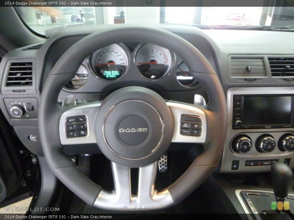 Dark Slate Gray Interior Steering Wheel for the 2014 Dodge Challenger SRT8 392 #105821974
