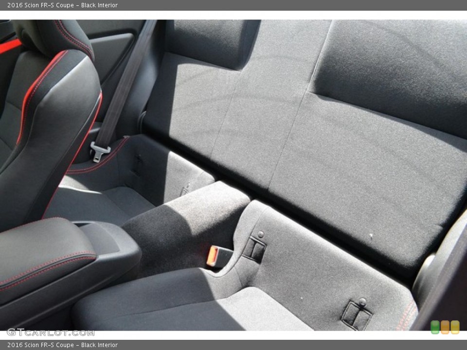 Black Interior Rear Seat for the 2016 Scion FR-S Coupe #105822547
